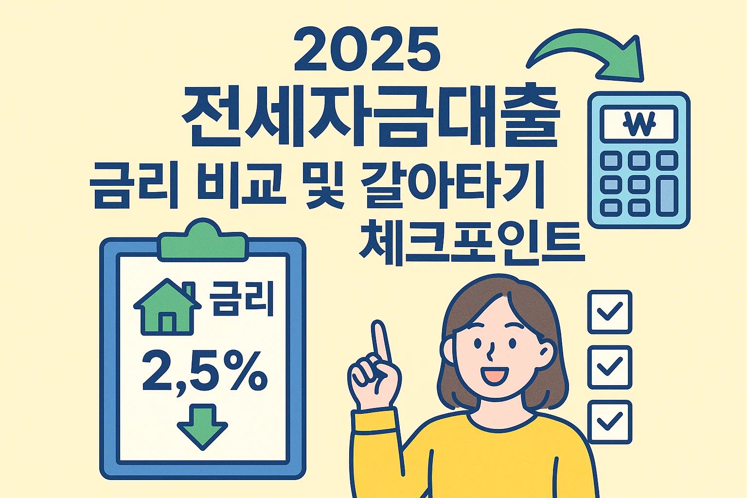 2025 전세자금대출 금리 비교 및 갈아타기 체크포인트