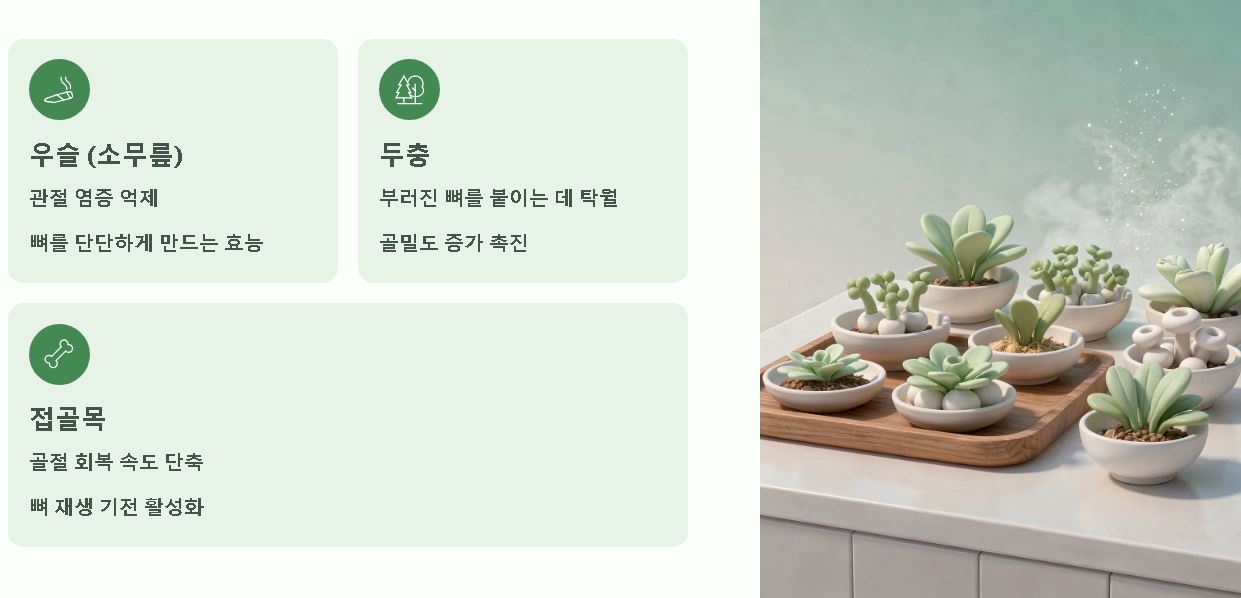 뼈에 좋은 음식