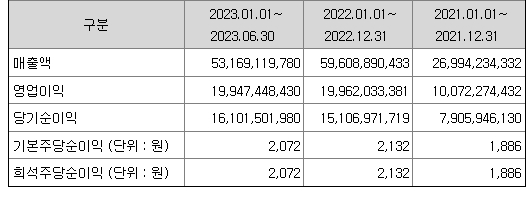 에코아이 재무정보
