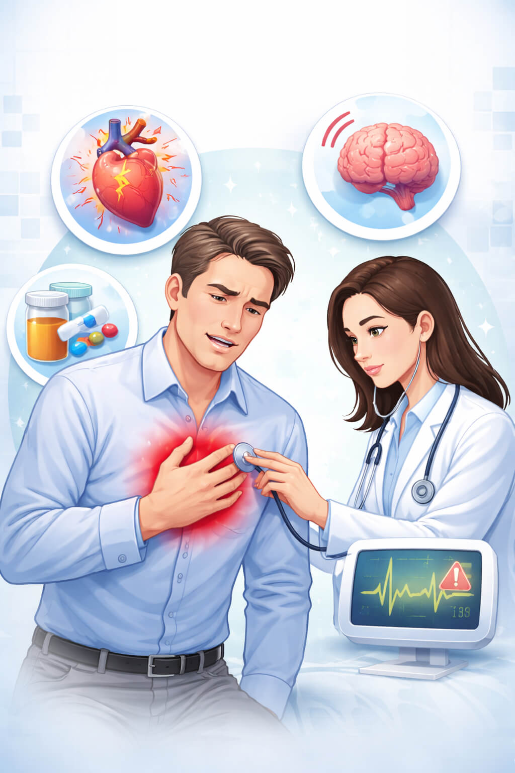 가슴 통증이 있을 때 확인해야 할 위험 신호 체크