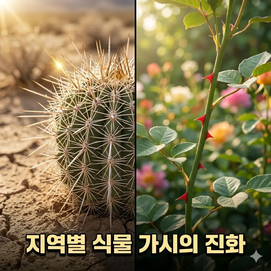 지역에 따라 가시 구조가 달라지는 이유