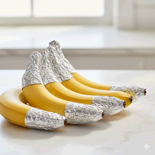 바나나 호일로 감싸서 보관