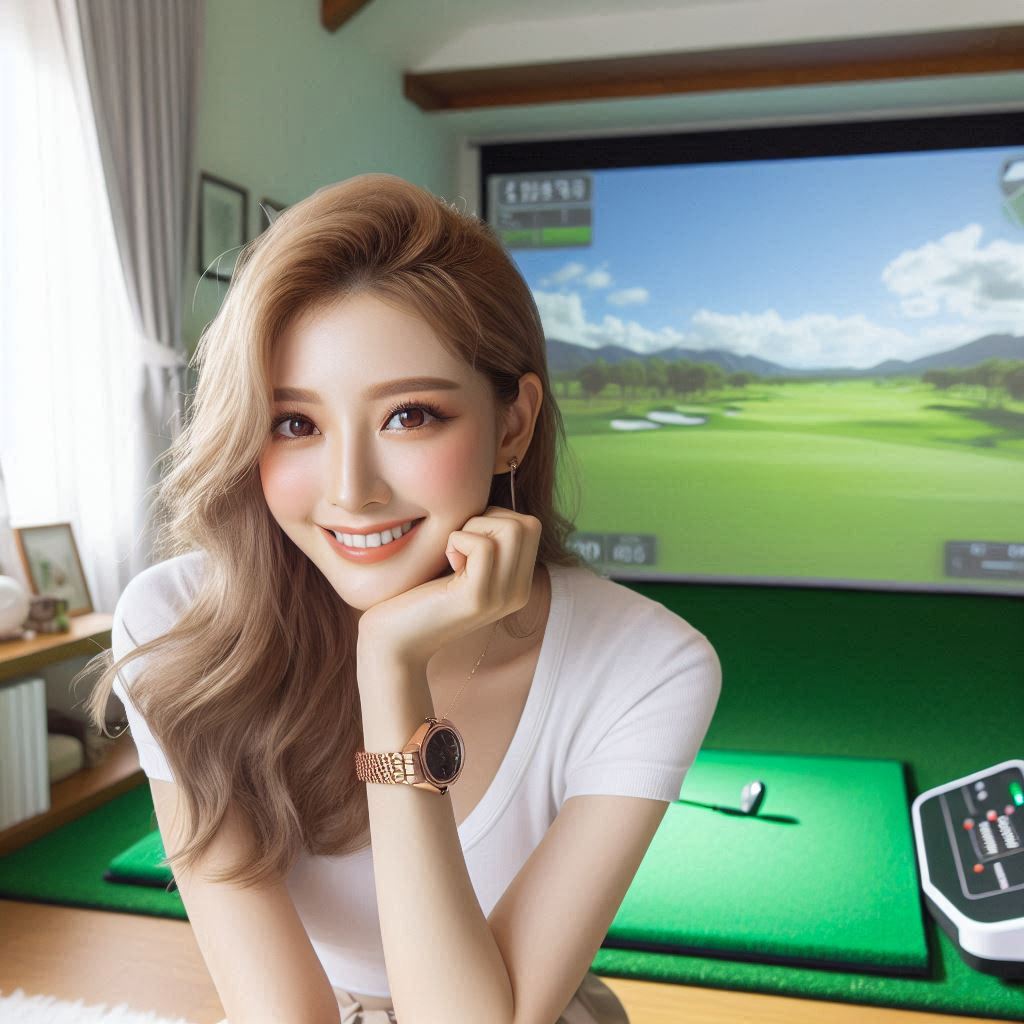 스크린골프장 배경