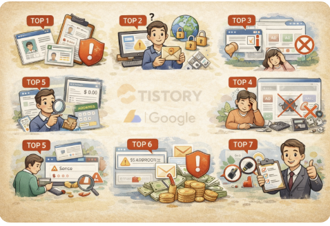 애드센스 지급보류 사유 TOP7 &amp; 해결법｜티스토리 애드센스 블로그 기준으로 한 번에 정리 관련 사진