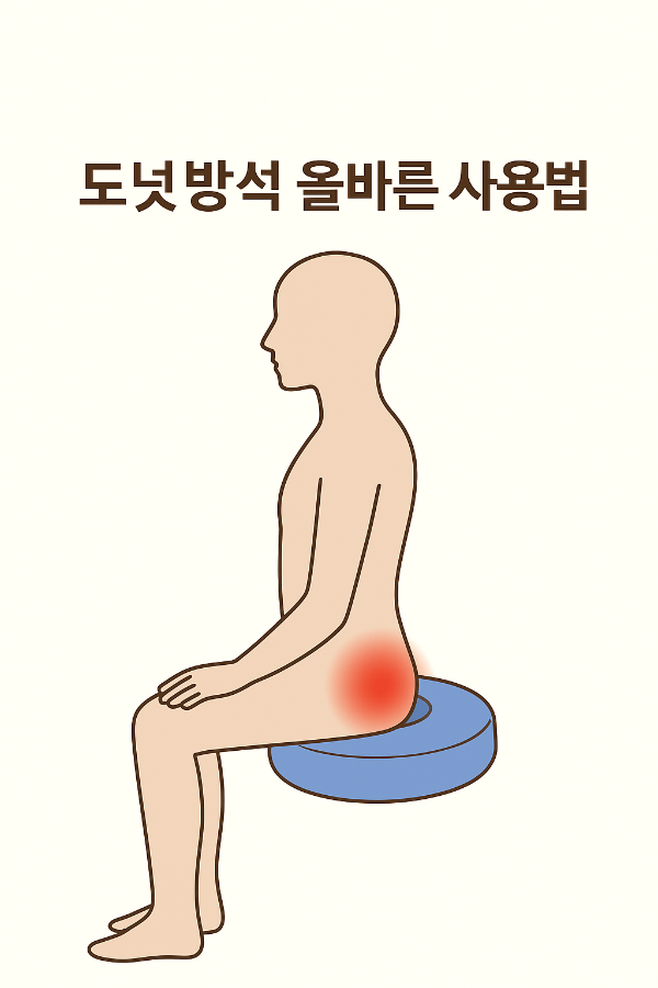 도넛방석 사용법 출처/쳇지피티