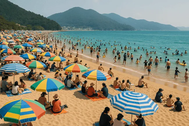 남해안 해변