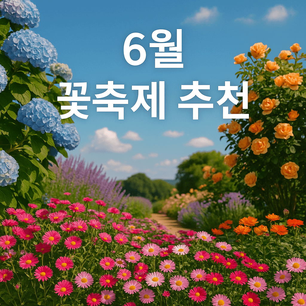 6월 꽃축제 추천, 자연과 함께하는 감성 여행지