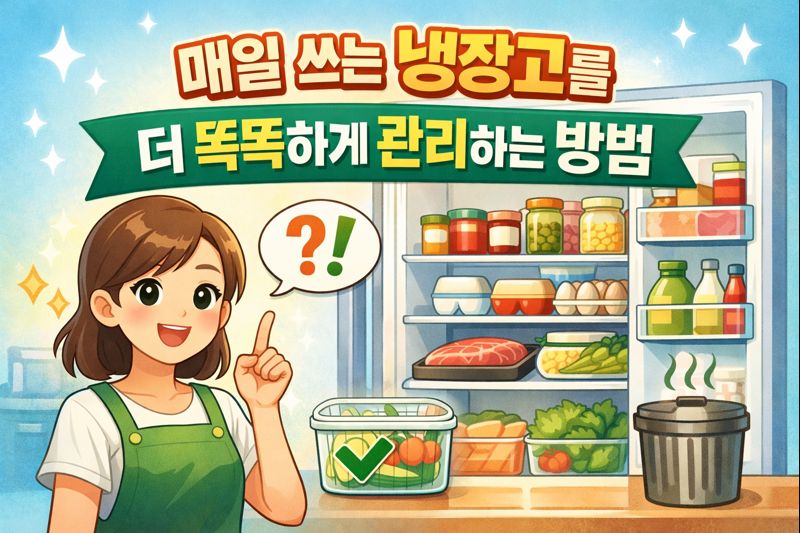 냉장고 냄새와 낭비를 동시에 줄이는 보관 꿀팁