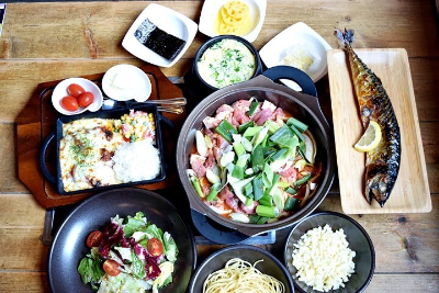 짜글이와 생선 반찬