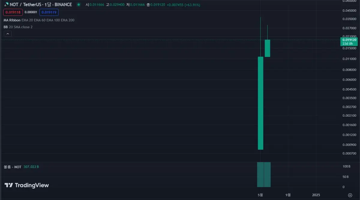 낫코인-월봉-차트