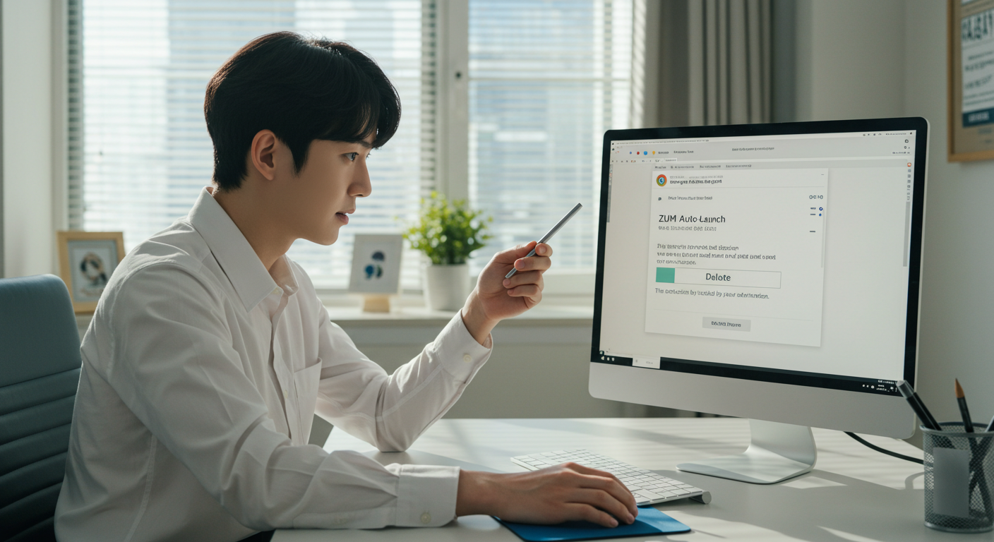 삭제 버튼 없는 'ZUM Auto-Launch', 정책에 의해 설치됨? 5분 만에 뿌리 뽑는 법