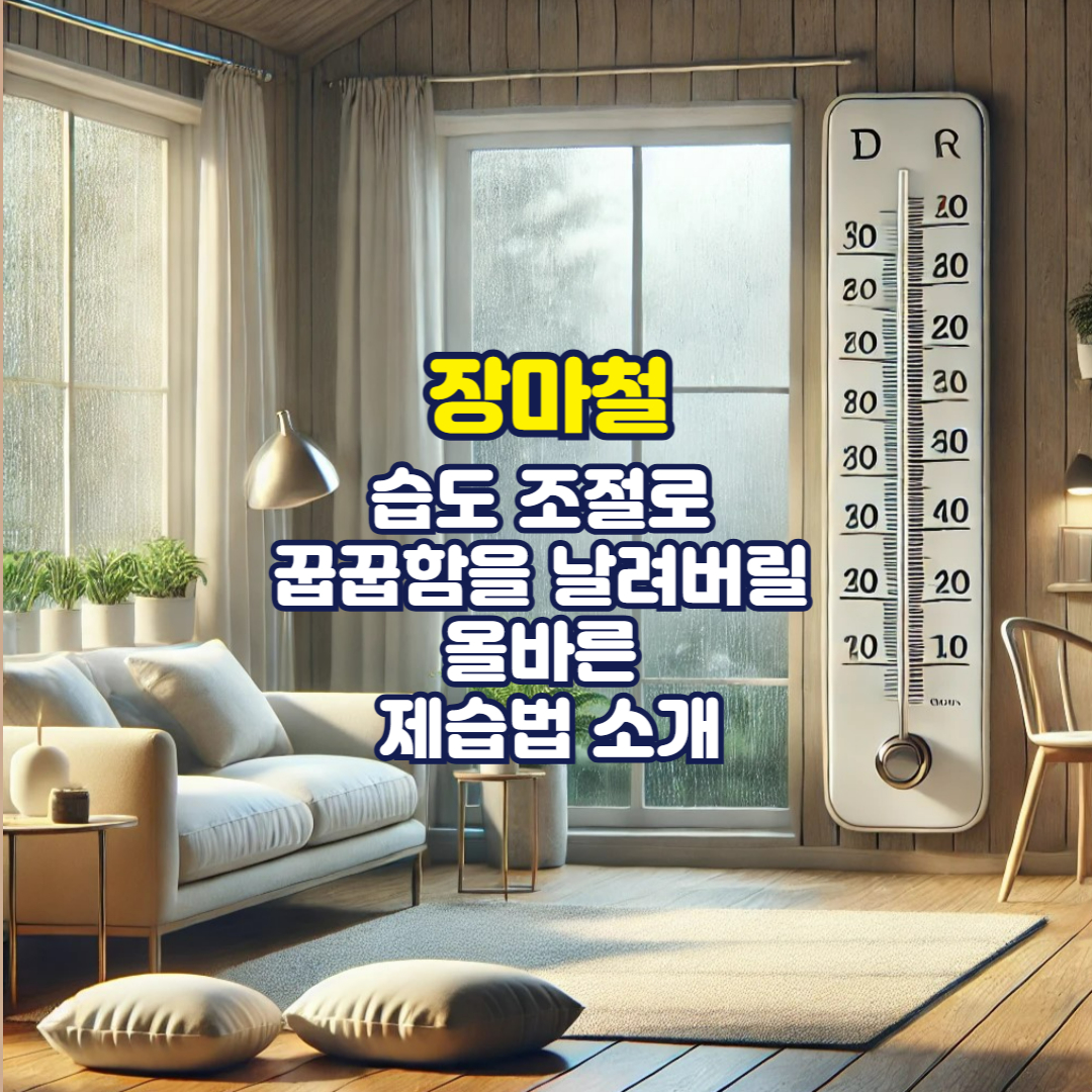 장마철, 습도 조절로 꿉꿉함을 날려버릴 올바른 제습법 소개