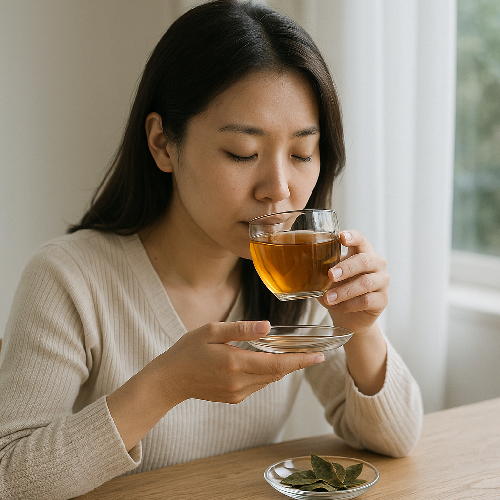 감잎차로 혈압 낮추기