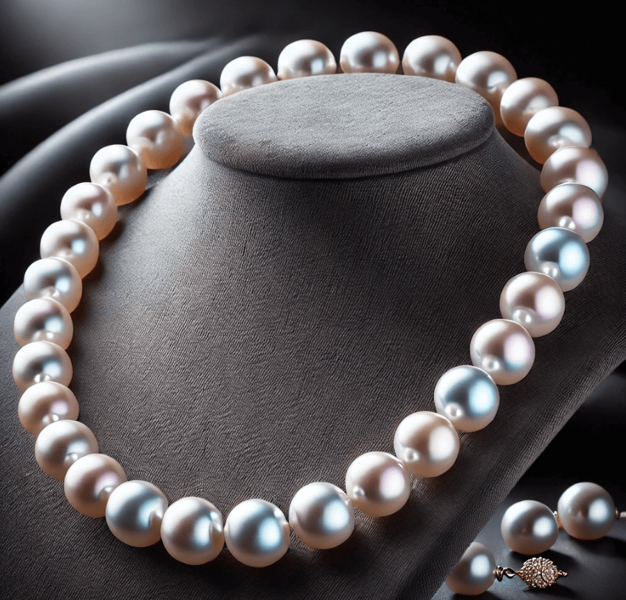 콩크 진주 목걸이 사진