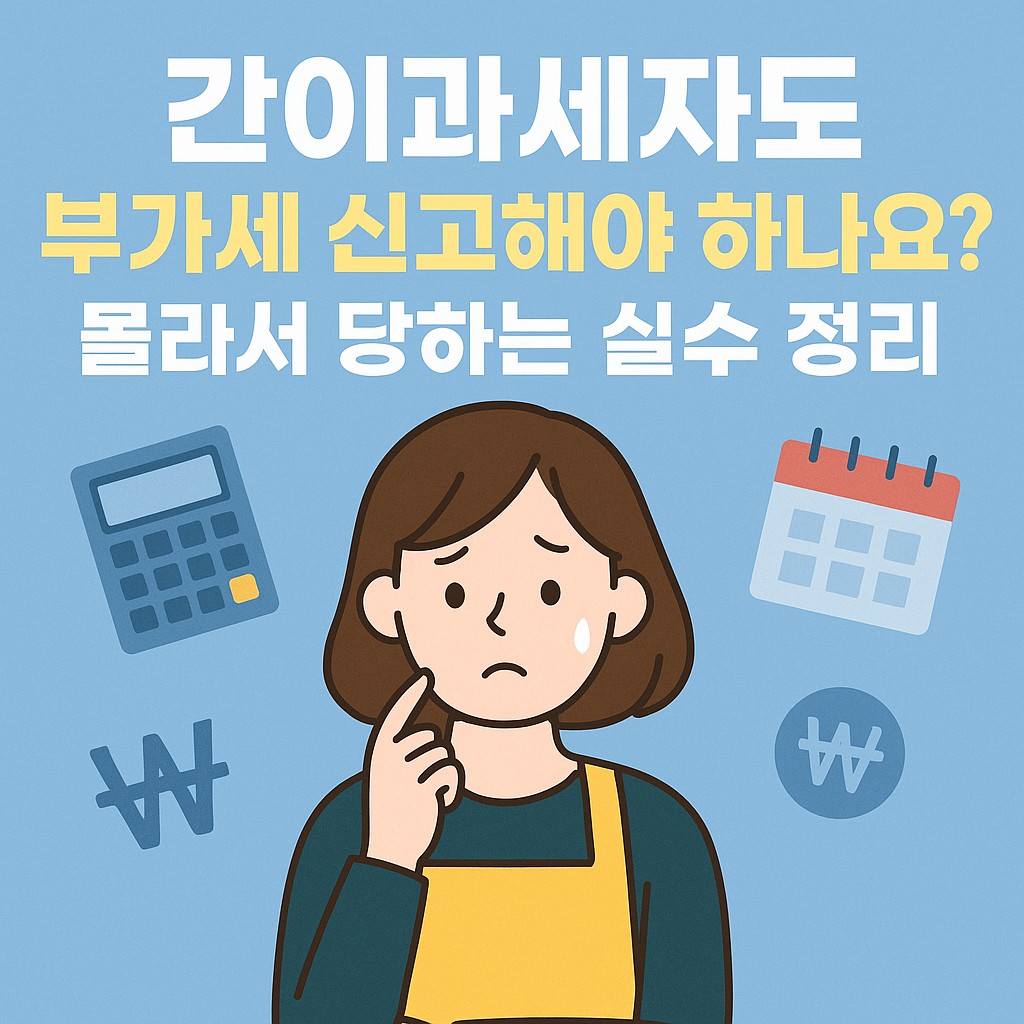 간이과세자도 부가세 신고해야 하나요? 몰라서 당하는 실수 정리