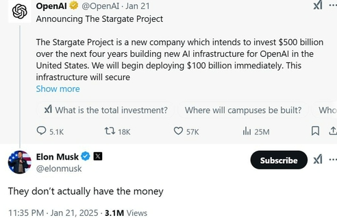 718조원 규모 스타게이트 AI 프로젝트 발표와 투자 전략