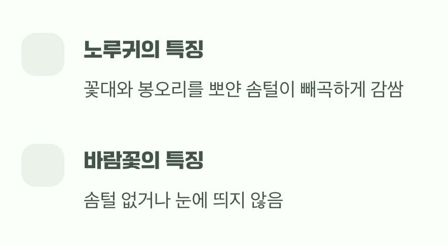 솜털 옷을 입었는지 확인하세요