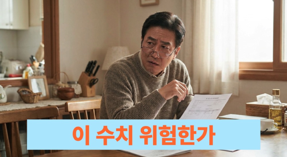 결과지 보고 멈춤