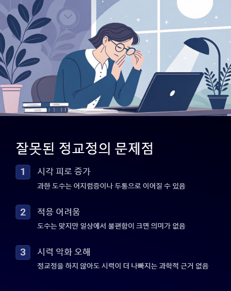 잘못된 정교정의 문제점