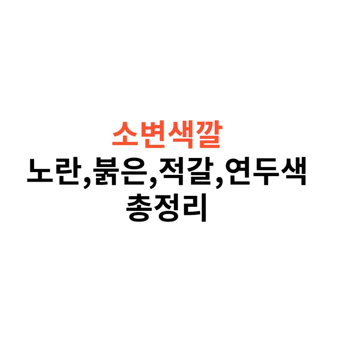 소변색깔