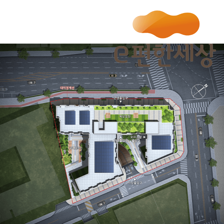 e편한세상 시티 풍무역 단지 배치도