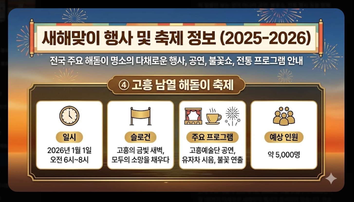 2026년 해돋이 시간 지역별 완벽 정리