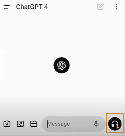 Chat GPT 초기화면