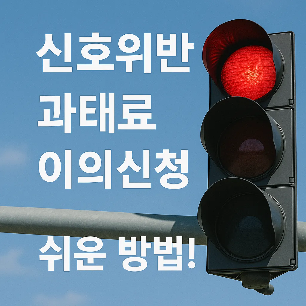 신호위반 과태료 이의신청