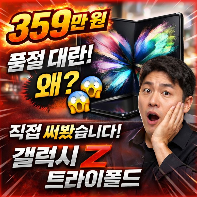359만 원짜리 갤럭시 Z 트라이폴드, 왜 이렇게 비싼데도 품절일까?