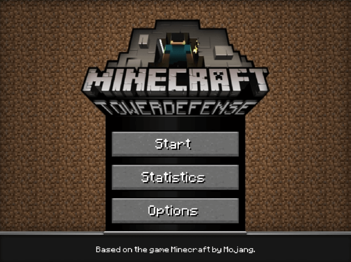 마인크래프트-타워-디펜스-플래시게임-메인-화면