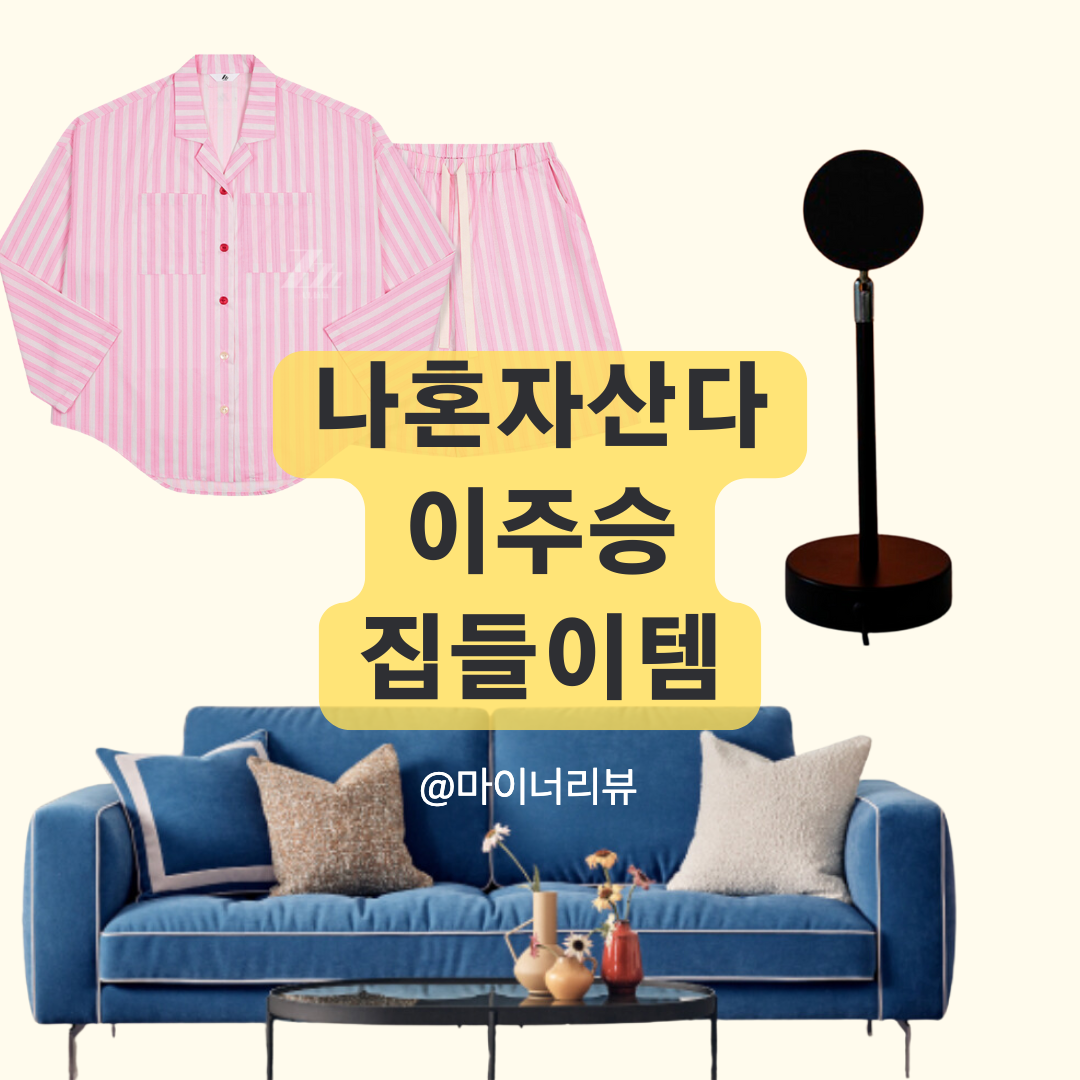 나혼자산다 이주승 성수동 이사 집들이 아이템 조명, 소파, 파자마까지 총정리