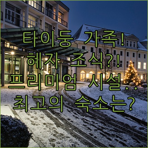 타이둥 가족 호텔 추천 혜자 조식과 ..