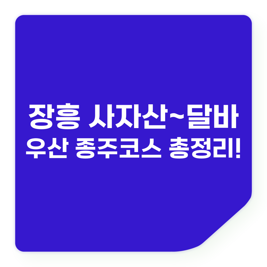 장흥 사자산~달바우산