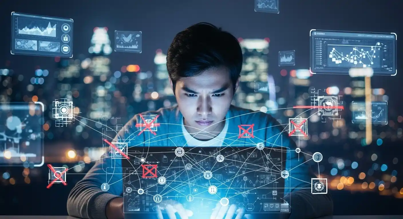 <img src="digital_age_learners_facing_limits_in_vast_wisdom_resources_image.webp" alt="디지털 시대 학습자가 무한한 지혜 속에서 역량 향상 한계를 마주하는 과정을 표현한 이미지 입니다">