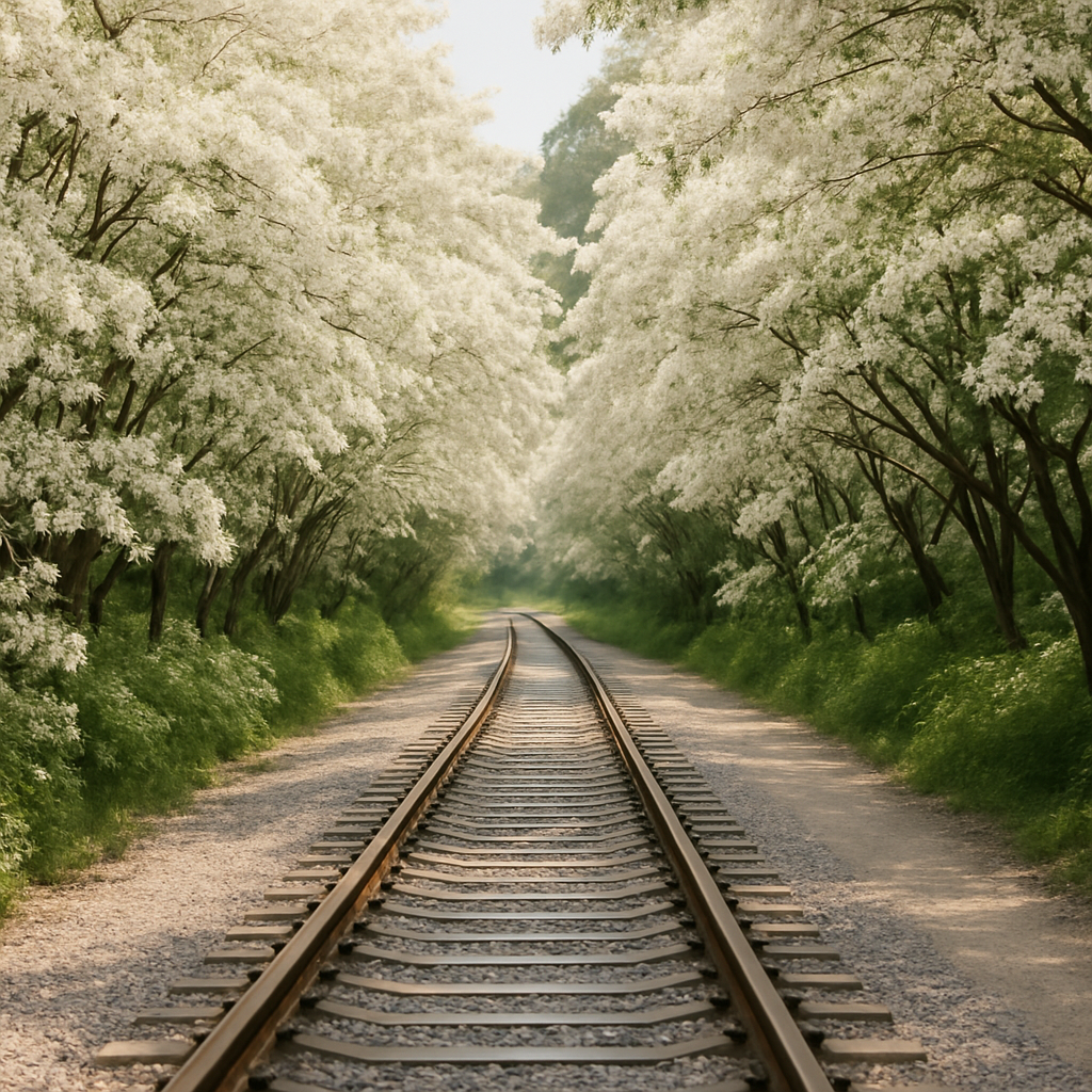 이팝나무 전주 철길 여행