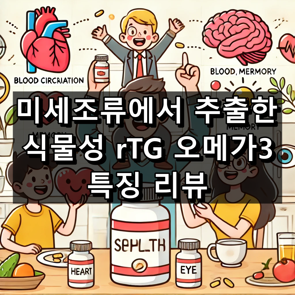 권스 미세조류에서 추출한 식물성 rTG 오메가3 특징 리뷰