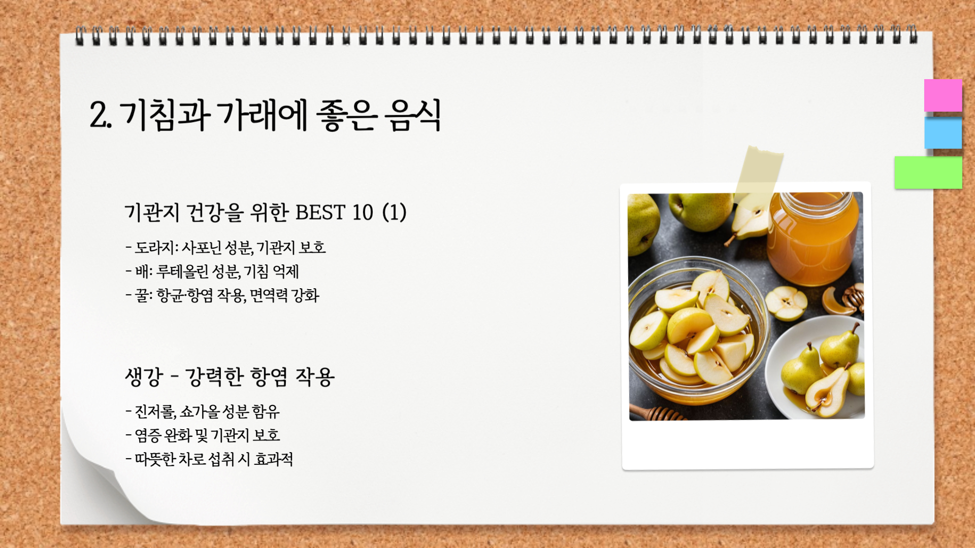 기침-가래-좋은-음식