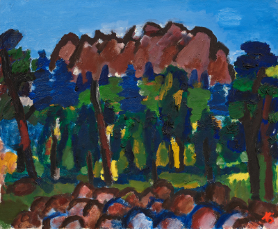 박고석작가&amp;#44; 외설악(산)&amp;#44; 1980년대