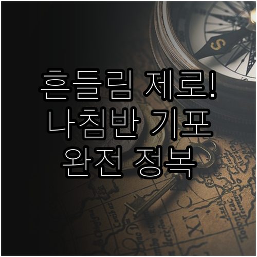 액체 충전 나침반의 안정성 원리와 기..