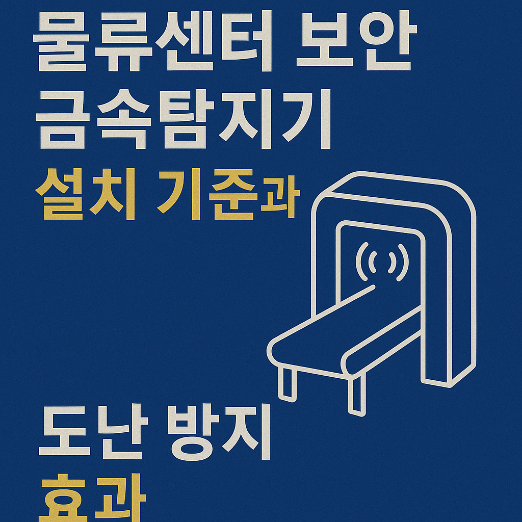 물류센터 보안 금속탐지기 설치 기준과 도난 방지 효과