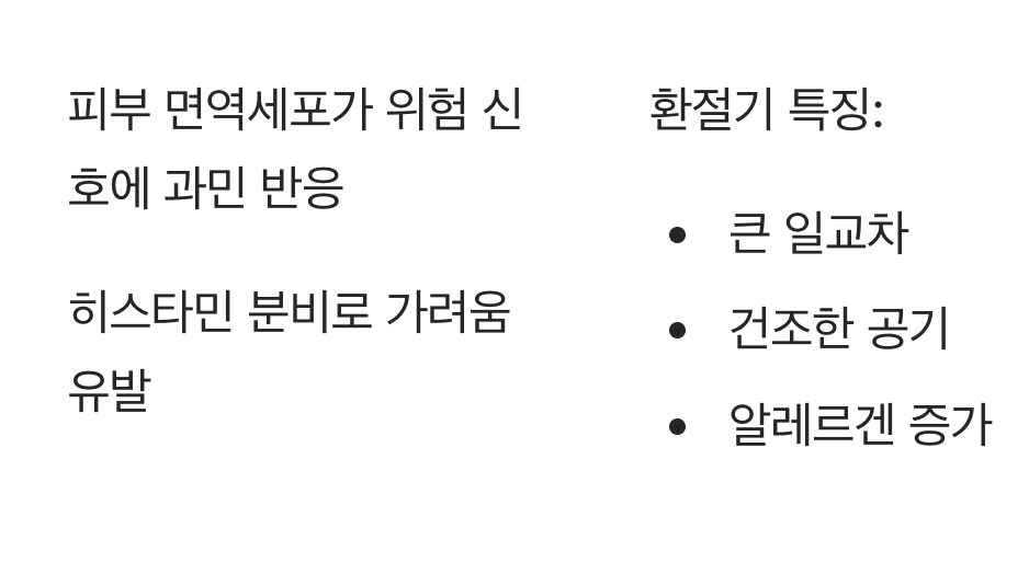 가려움증은 피부의 '과민성 경보'