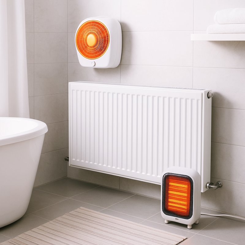 화장실에 설치된 히터