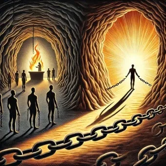 플라톤의 동굴 진실 깨달음 5단계 인식론적 전개_2