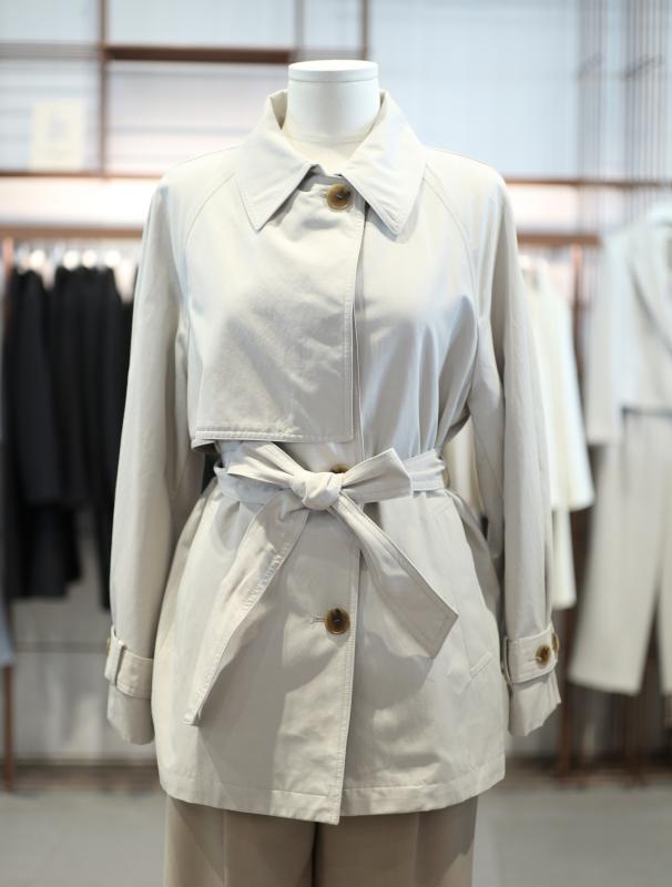 리스트 건플랩 하프 트렌치코트 DN TWWBYN52080