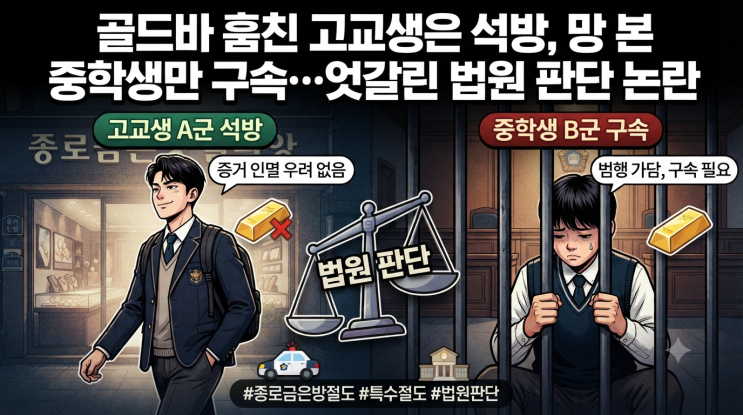 골드바 중학생만 구속