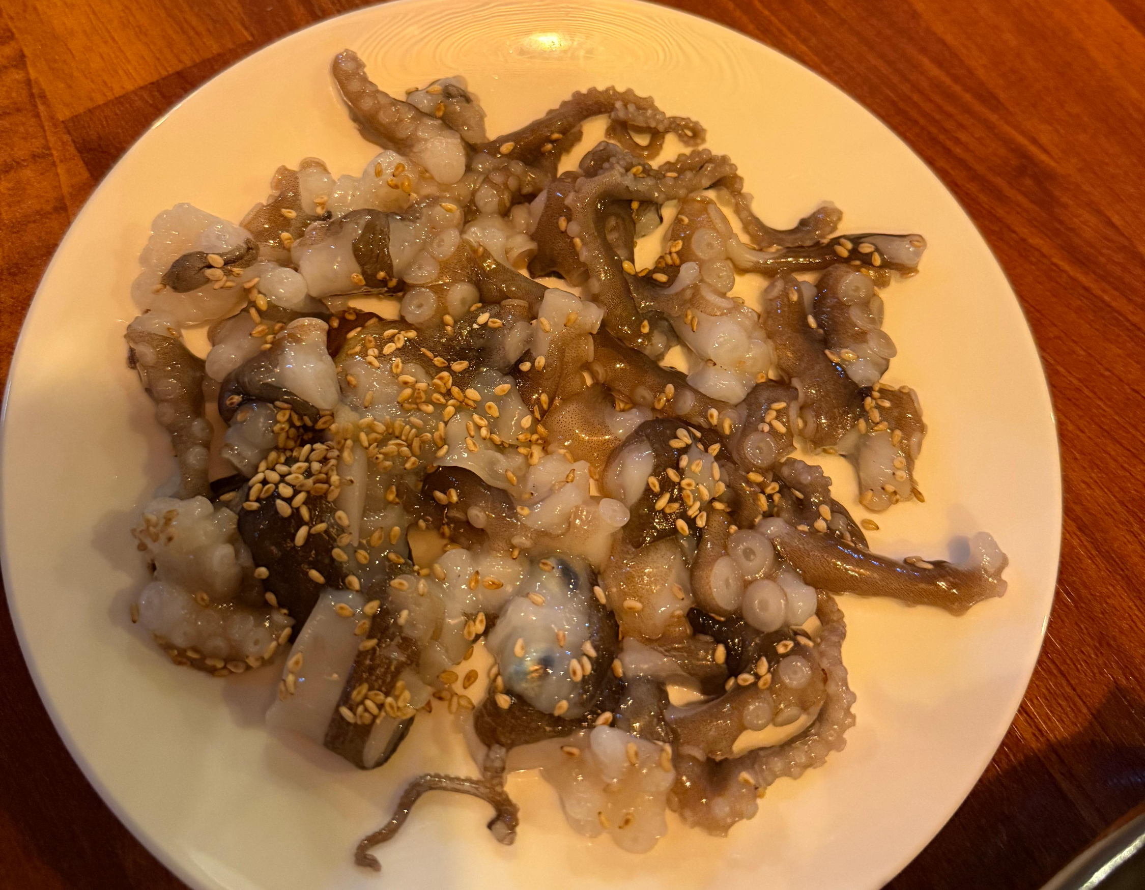 산낙지회