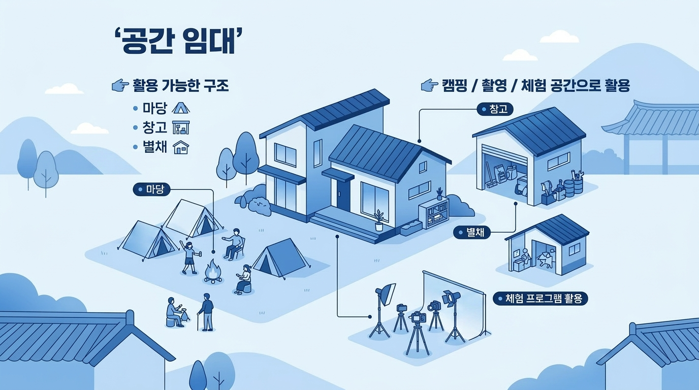 공간임대를 통한 수익창출