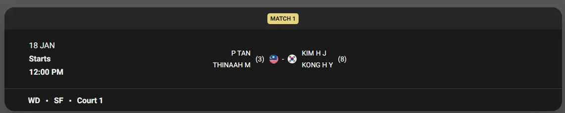 인도 오픈 배드민턴 안세영 4강 중계