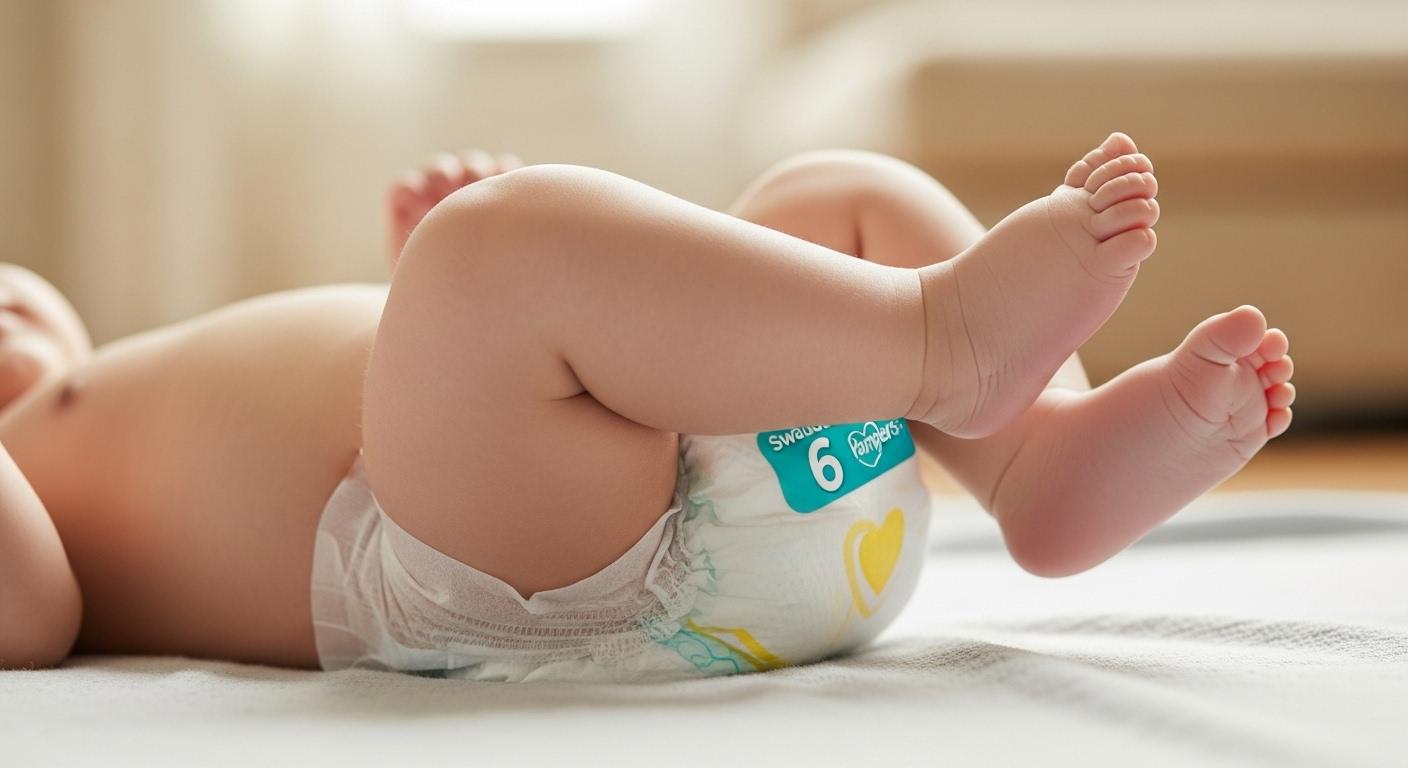 팸퍼스 기저귀 6단계