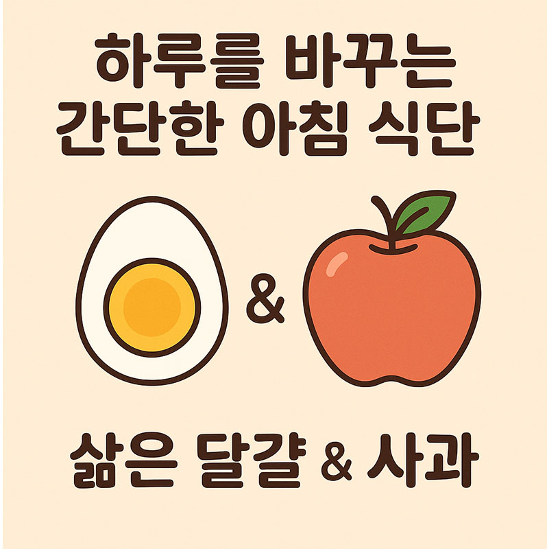 하루를 바꾸는 간단한 아침 식단